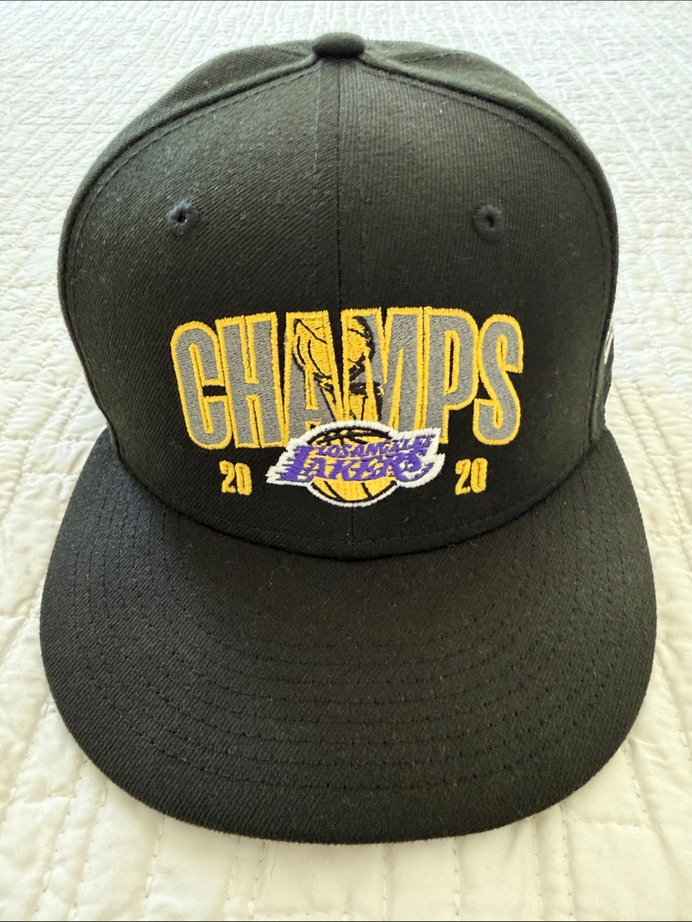 Los Angeles Lakers Black "Champs 2020" Snapback Hat